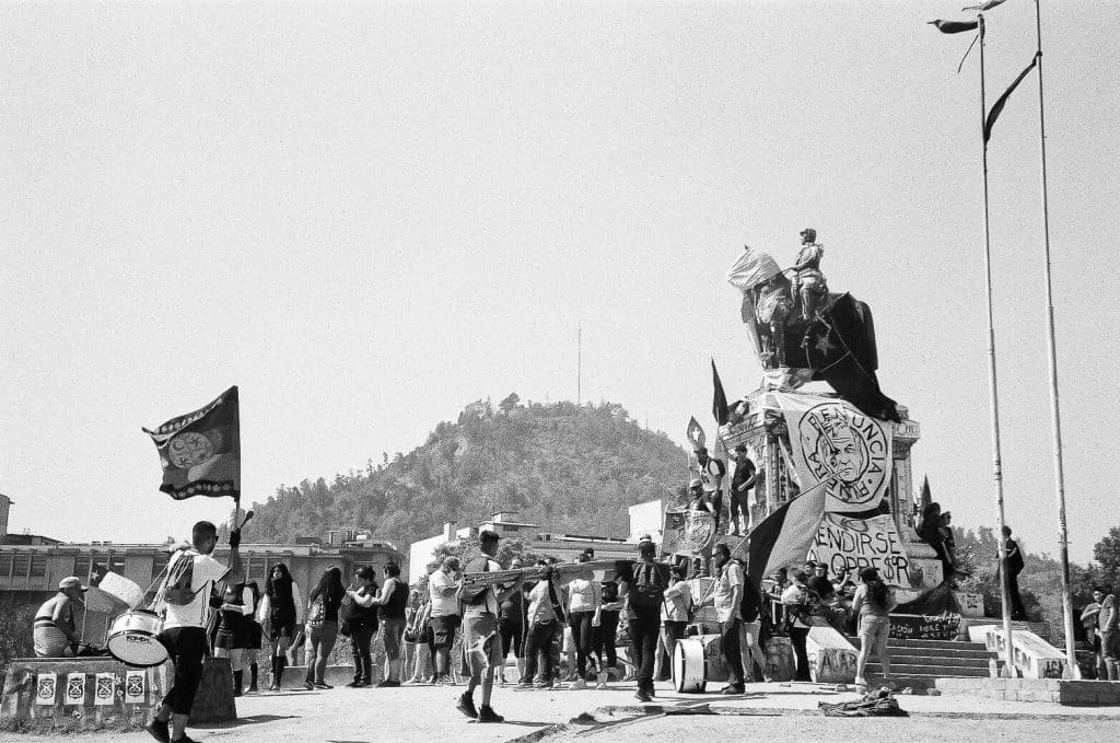 santiago chili manifestation 19 plaza baquedano rollei35 s 2020 03 07 000095190010