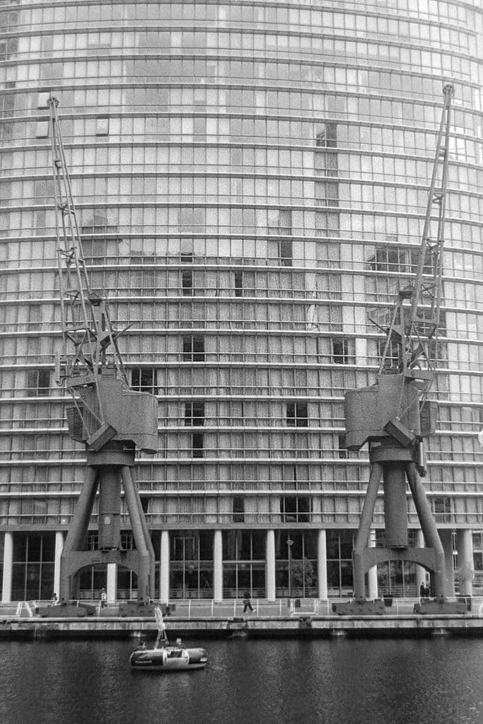 Grues à Canary Wharf