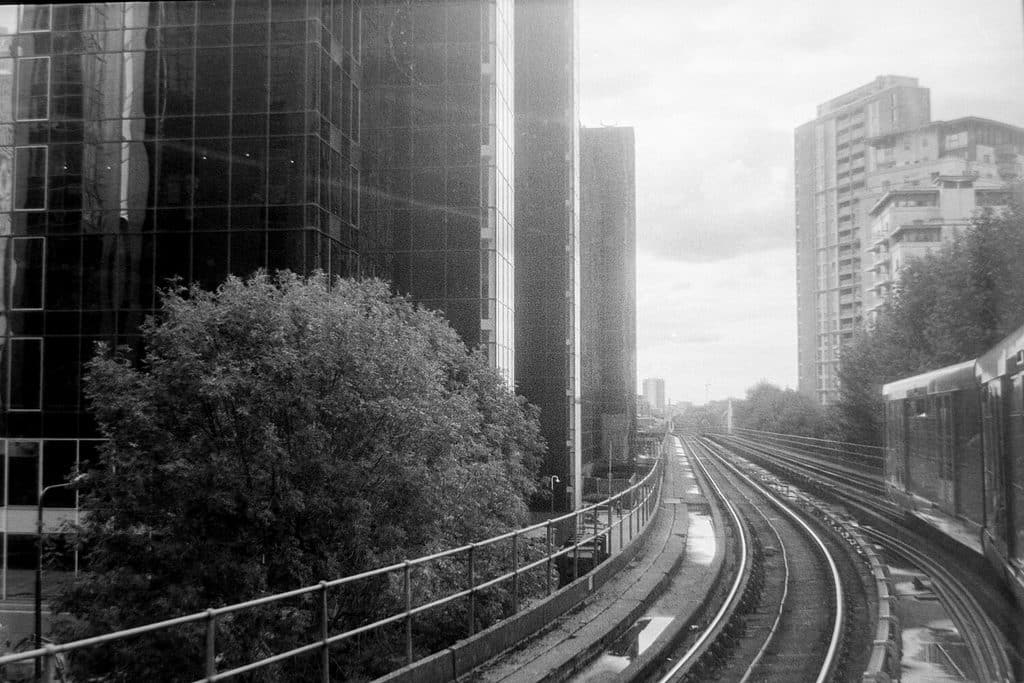 Métro aérien à Londres
