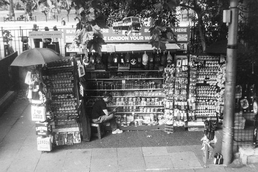Boutique de souvenris de Londres