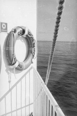 La bouée de sauvetage du Commodore Clipper La bouée de sauvetage du Commodore Clipper